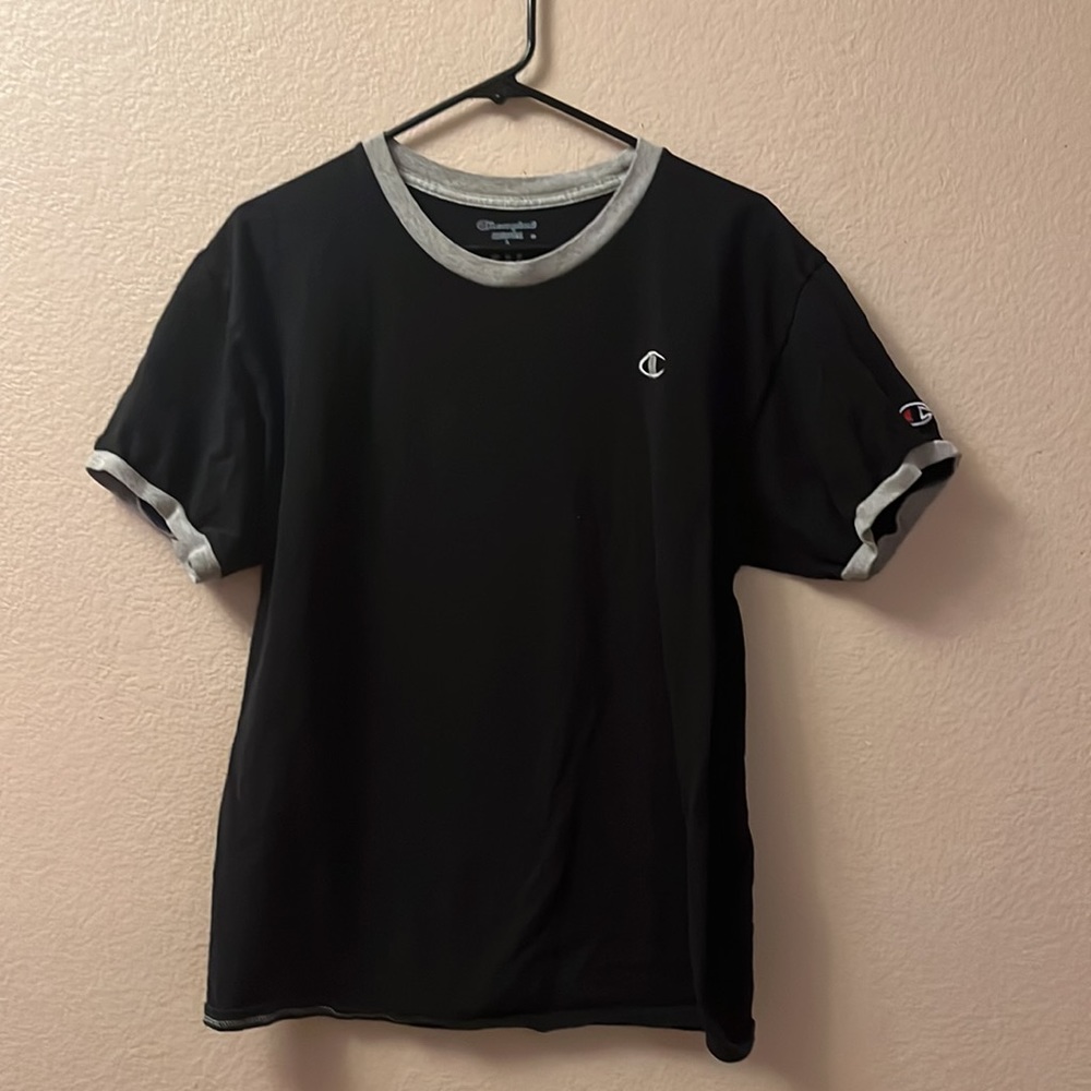 Champion Ringer Short Sleeve Shirt Size Large